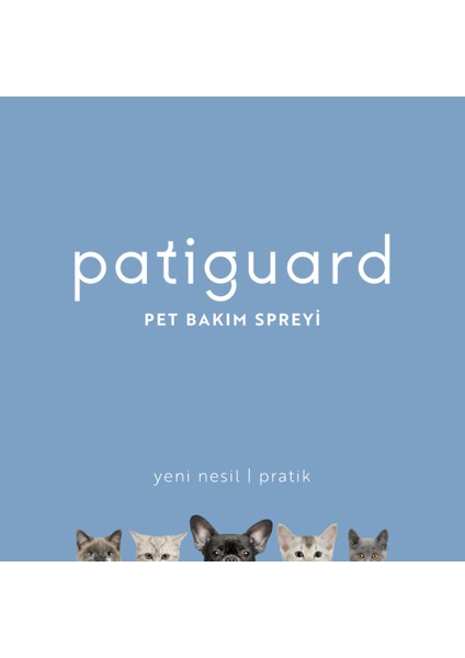 Pet Bakım Spreyi Nano Gümüş Evcil Hayvan Kedi Köpek Hijyen Temizlik Koku Giderici 100ml