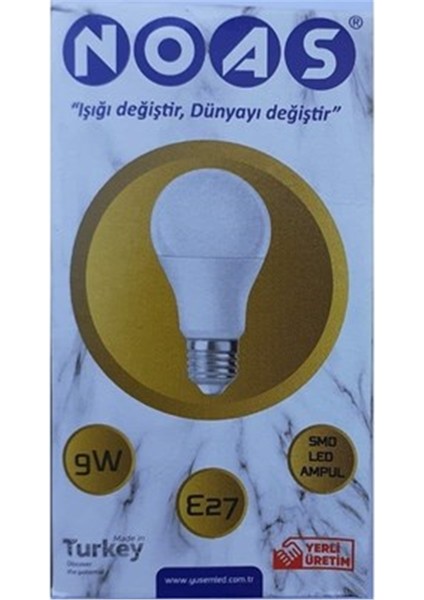 Beyaz LED Ampul 9W