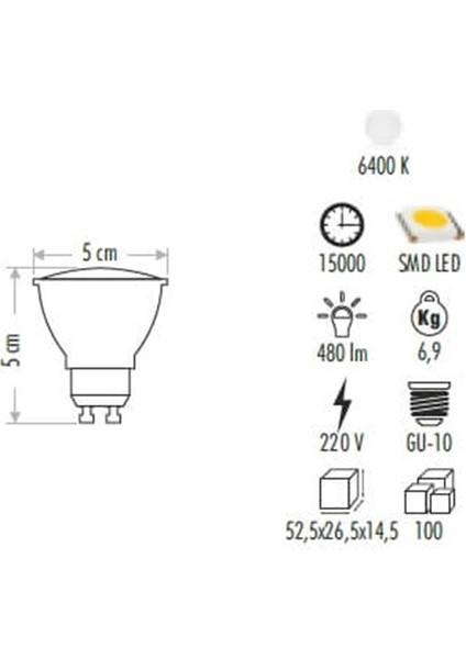 CT-4215 7W Çanak Beyaz LED Ampul modelleri