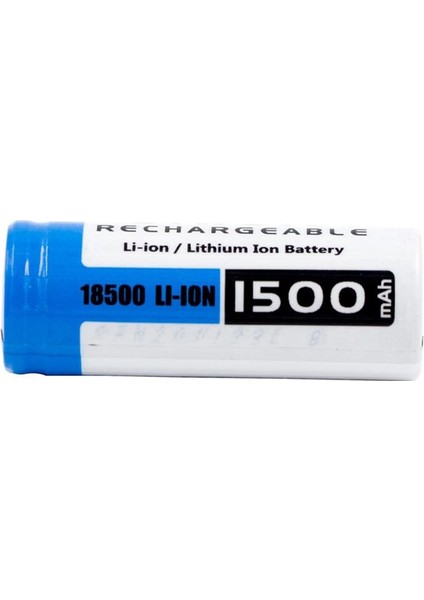 18500 3.7V 1500MAH Şarjlı Li-Ion Pil