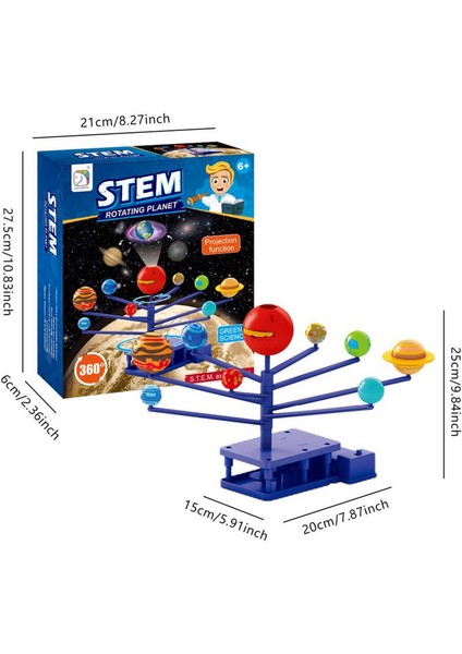 Güneş Sistemi Modeli Elektronik Projeksiyon Özellikli Öğrenci Modeli Demonte