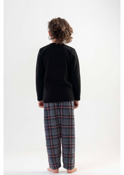 Erkek Çocuk Siyah Pijama Takımı 201051-0217