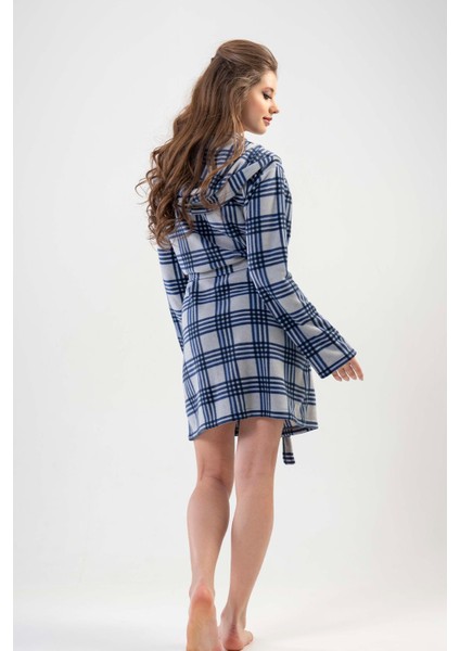 Kadın Kısa Gri Polar Sabahlık 201020-282 modelleri