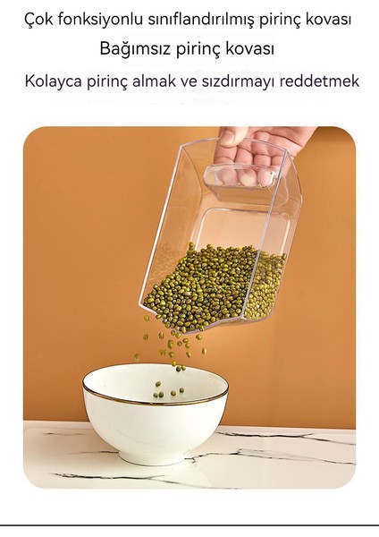 6 Bölmeli Depolama Kabı - Gümüş (Yurt Dışından)