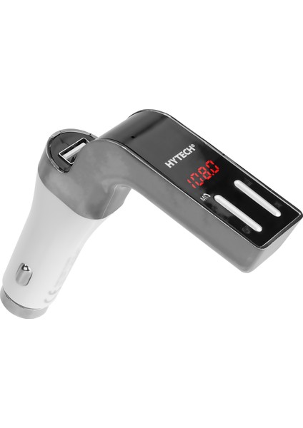 HY-XCB75 5V 2.1A LED Ekran Usb+Tf Desteği Gri Bluetooth Fm Transmitter