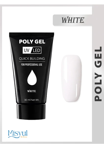 Poly Jel Protez Tırnak, Hızlı Tırnak Uzatma Polygel, Dayanıklı, Kolay Uygulanabilir