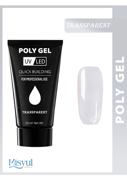 Poly Jel Protez Tırnak, Hızlı Tırnak Uzatma Polygel, Dayanıklı, Kolay Uygulanabilir