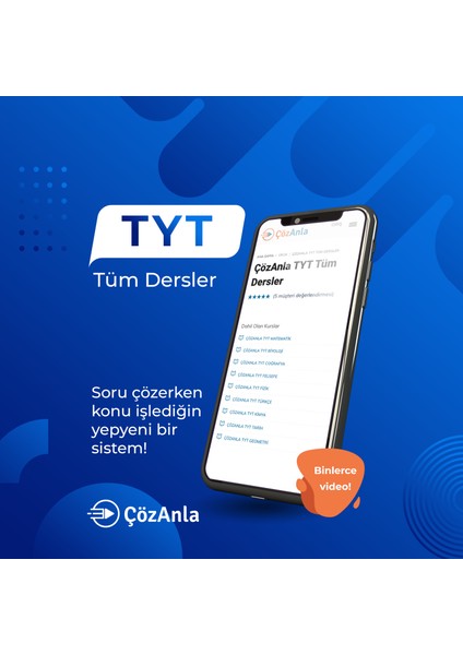 Çözanla TYT Tüm Dersler