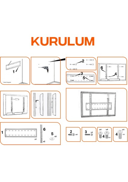 Tv Askı Aparatı 42''-55''
