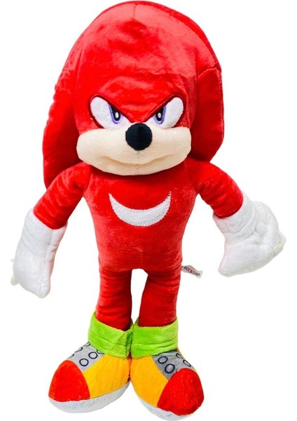 PopŞeker Sonic Ekidne Knuckles Kirpi Peluş Sonic Peluş 35CM. Sonic Oyuncak Peluş