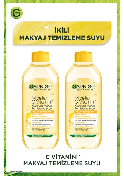 Micellar C Vitamini Makyaj Temizleme Suyu 2'li Set