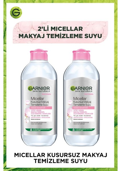 Micellar Kusursuz Makyaj Temizleme Suyu 2'li Set