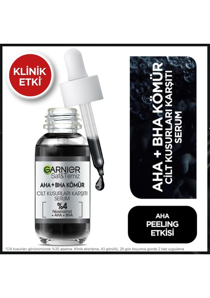 Aha+Bha Cilt Kusurları Karşıtı Serum + Makyaj Temizleyici Jel Seti