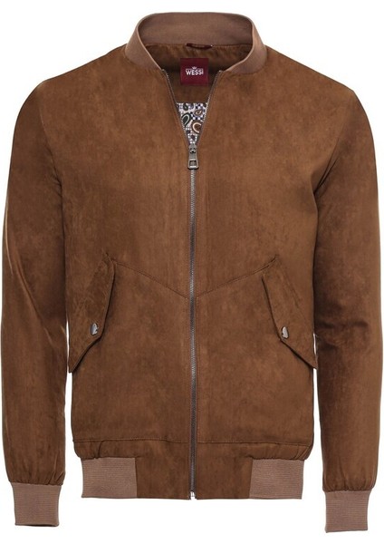 Taba Cepli Süet Bomber Mont