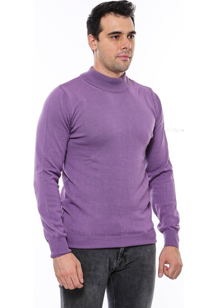 Yarım Balıkçı Yaka Mor Triko fiyatları