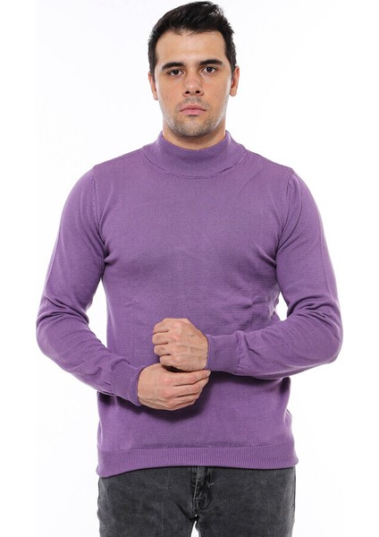 Yarım Balıkçı Yaka Mor Triko fırsatları