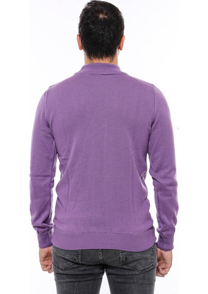 Yarım Balıkçı Yaka Mor Triko indirimleri