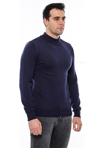 Yarım Balıkçı Yaka Lacivert Triko fiyatları