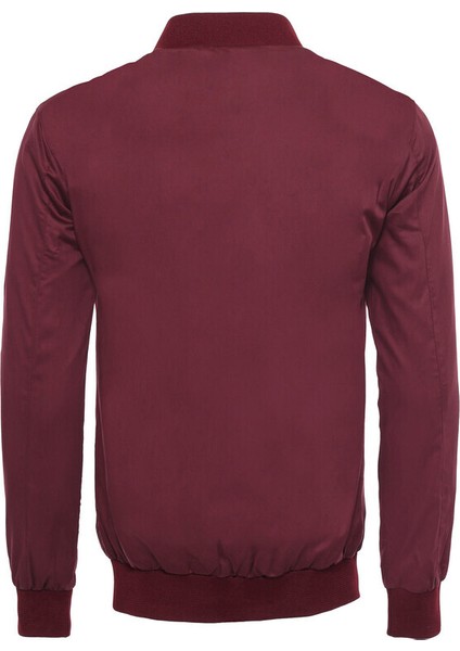 Bordo Cep Detaylı Bomber Mont fiyatları