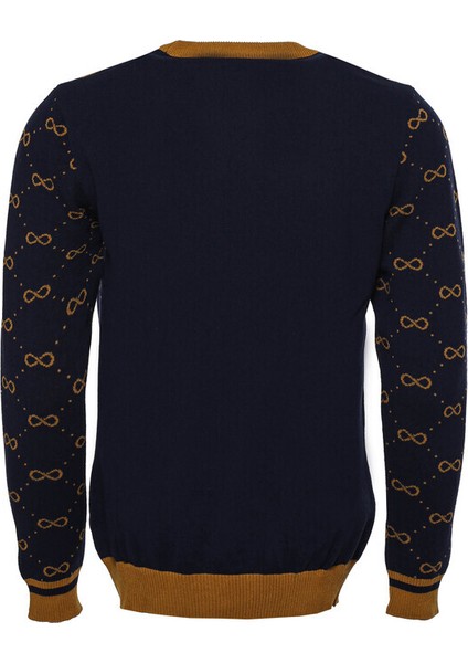 Camel Desenli Bisiklet Yaka Triko fiyatları