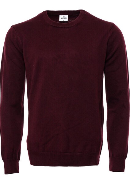 Bordo Bisiklet Yaka Triko