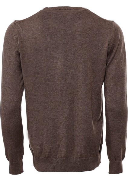 Kahverengi Bisiklet Yaka Triko fiyatları