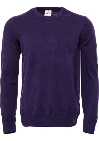 Mor Bisiklet Yaka Triko