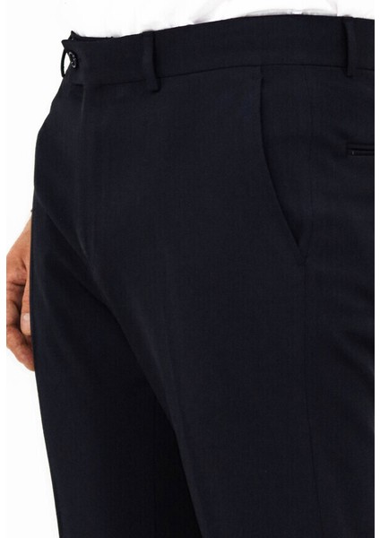 Lacivert Desensiz Kumaş Pantolon modelleri