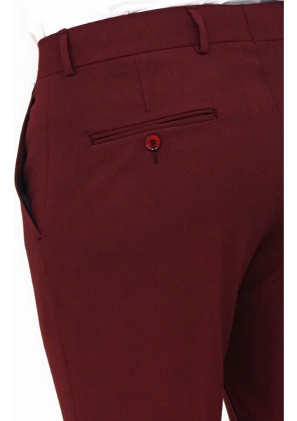 Bordo Slim Fit Pantolon fiyatları