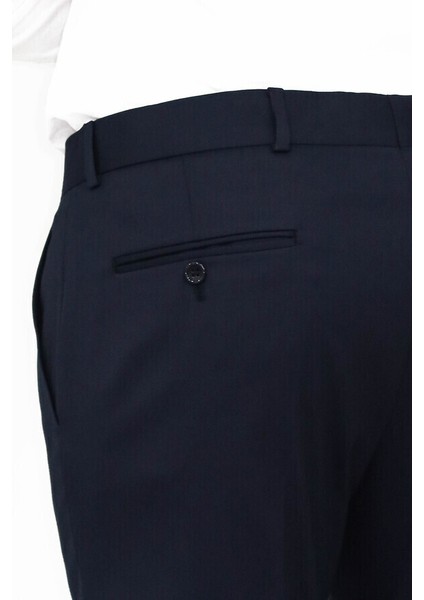 Lacivert Slim Fit Pantolon