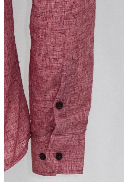 Slim Fit Bordo Desenli Gömlek indirimleri