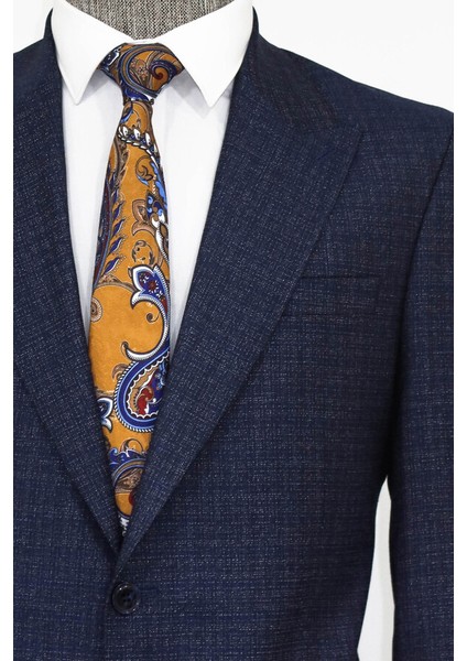 Lacivert Desenli Slim Fit Ceket fiyatları