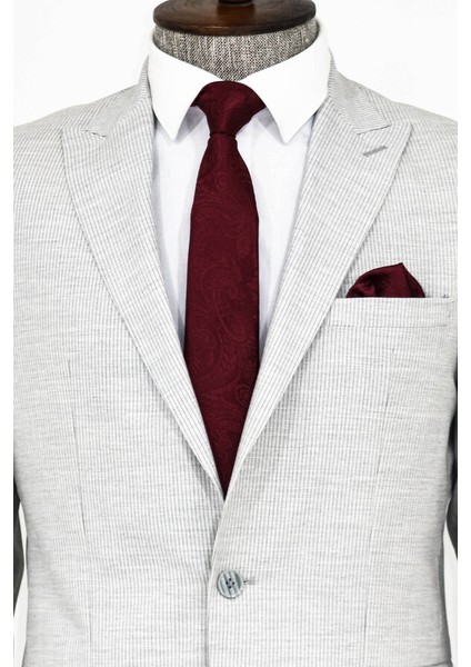 Gri Çizgili Iki Parça Takım Elbise fiyatları