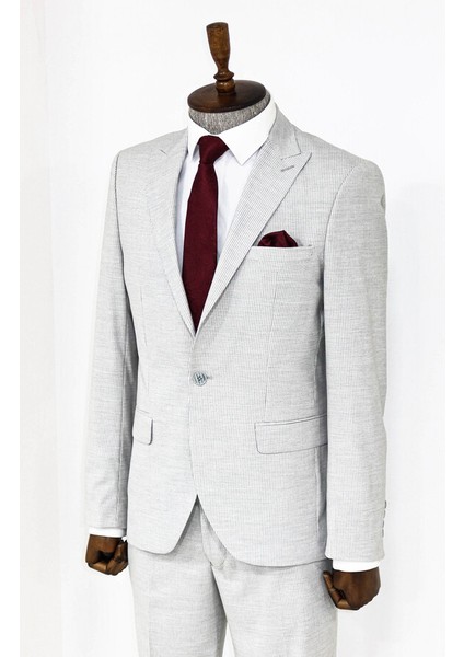 Gri Çizgili Iki Parça Takım Elbise indirimleri