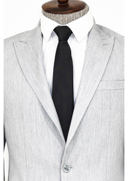 Açık Gri Iki Parça Slim Fit Takım Elbise fiyatları