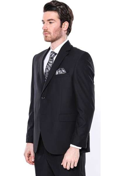 4 Drop Klasik Kesim Siyah Takım Elbise Wessi fırsatları