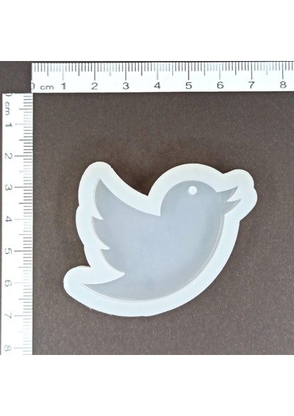 Epoksi Reçine Twitter Logo Silikon Kalıp 1. Kalite HB2010-0107