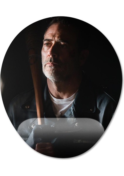 Negan - The Walking Dead Bilek Destekli Mousepad Model - 3 Oval