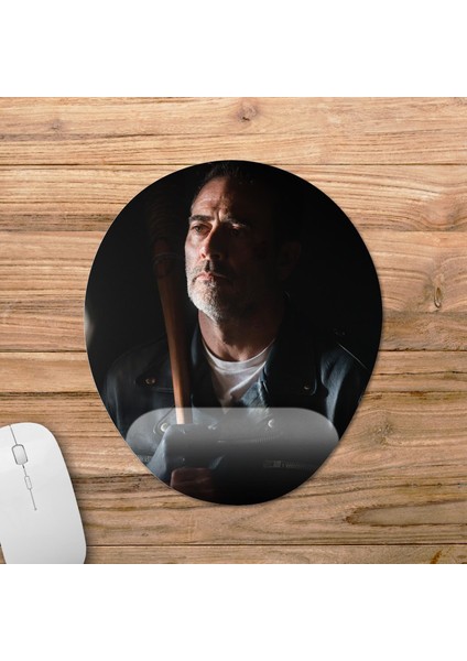Negan - The Walking Dead Bilek Destekli Mousepad Model - 3 Oval fiyatları
