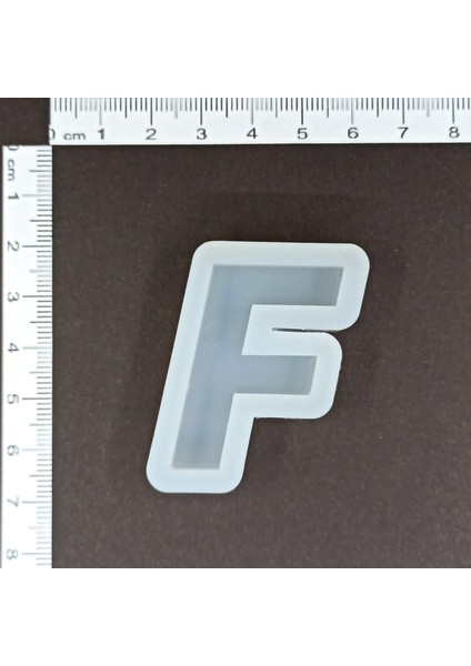 Epoksi Reçine F Harfi Silikon Kalıp HB2010-0007