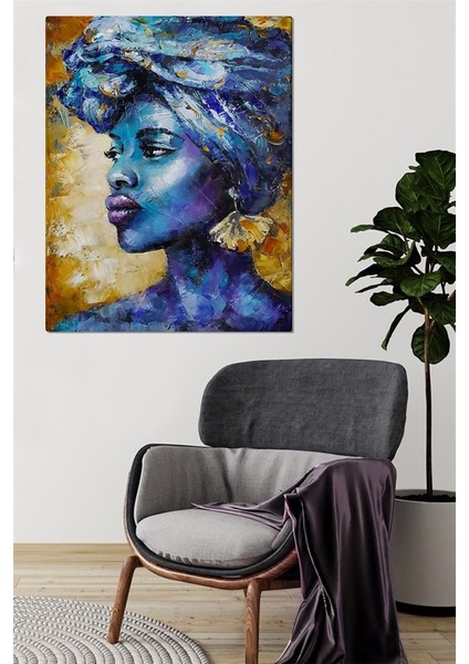 Canvas Afrikalı Kadın Portre 0055