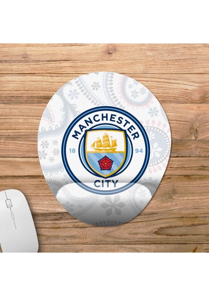 Manchester City Fc Bilek Destekli Mousepad Model - 3 Oval fiyatları