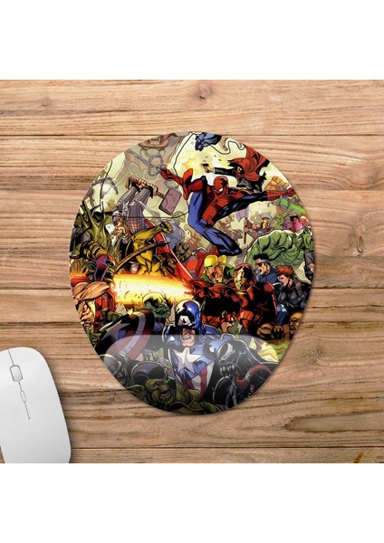 Marvel Bilek Destekli Mousepad Model - 2 Oval