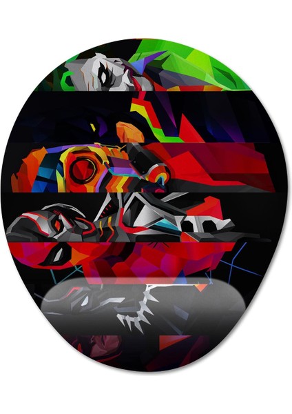 Marvel Bilek Destekli Mousepad Model - 5 Oval