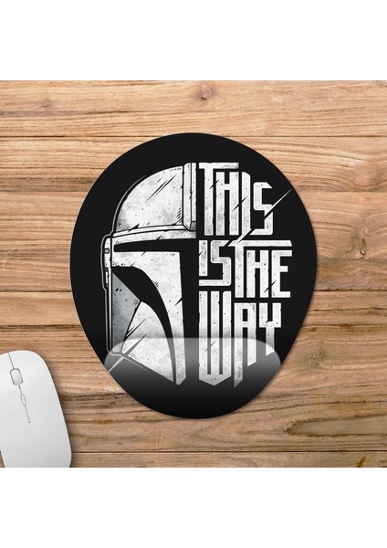 The Mandalorian Bilek Destekli Mousepad Model - 1 Oval fiyatları