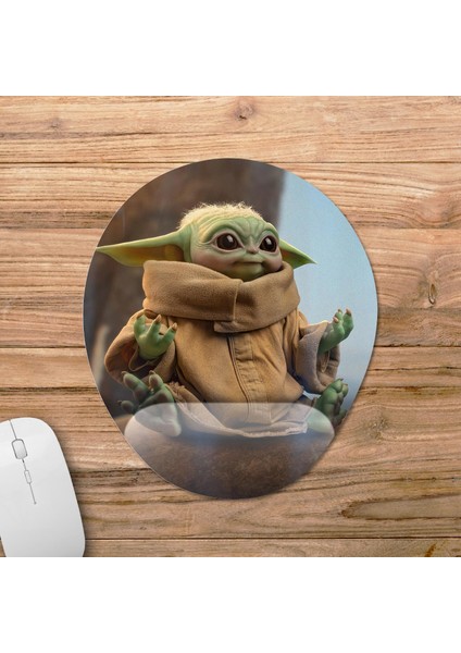 The Mandalorian Bilek Destekli Mousepad Model - 4 Oval