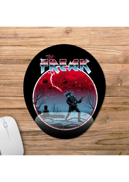 Stranger Things Eddie Munson Metallica Bilek Destekli Mousepad Model - 1 Oval
