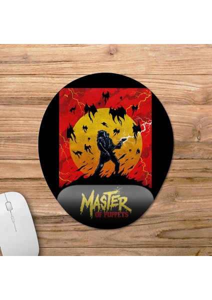Stranger Things Eddie Munson Metallica Bilek Destekli Mousepad Model - 2 Oval