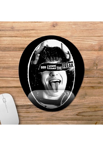 Stranger Things Eddie Munson Metallica Bilek Destekli Mousepad Model - 3 Oval
