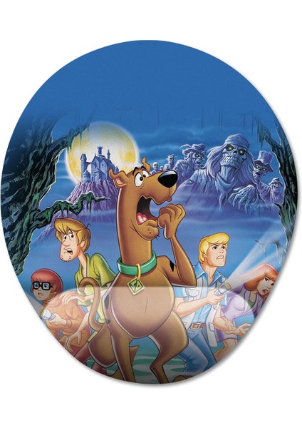 Scooby Doo Bilek Destekli Mousepad Model - 2 Oval